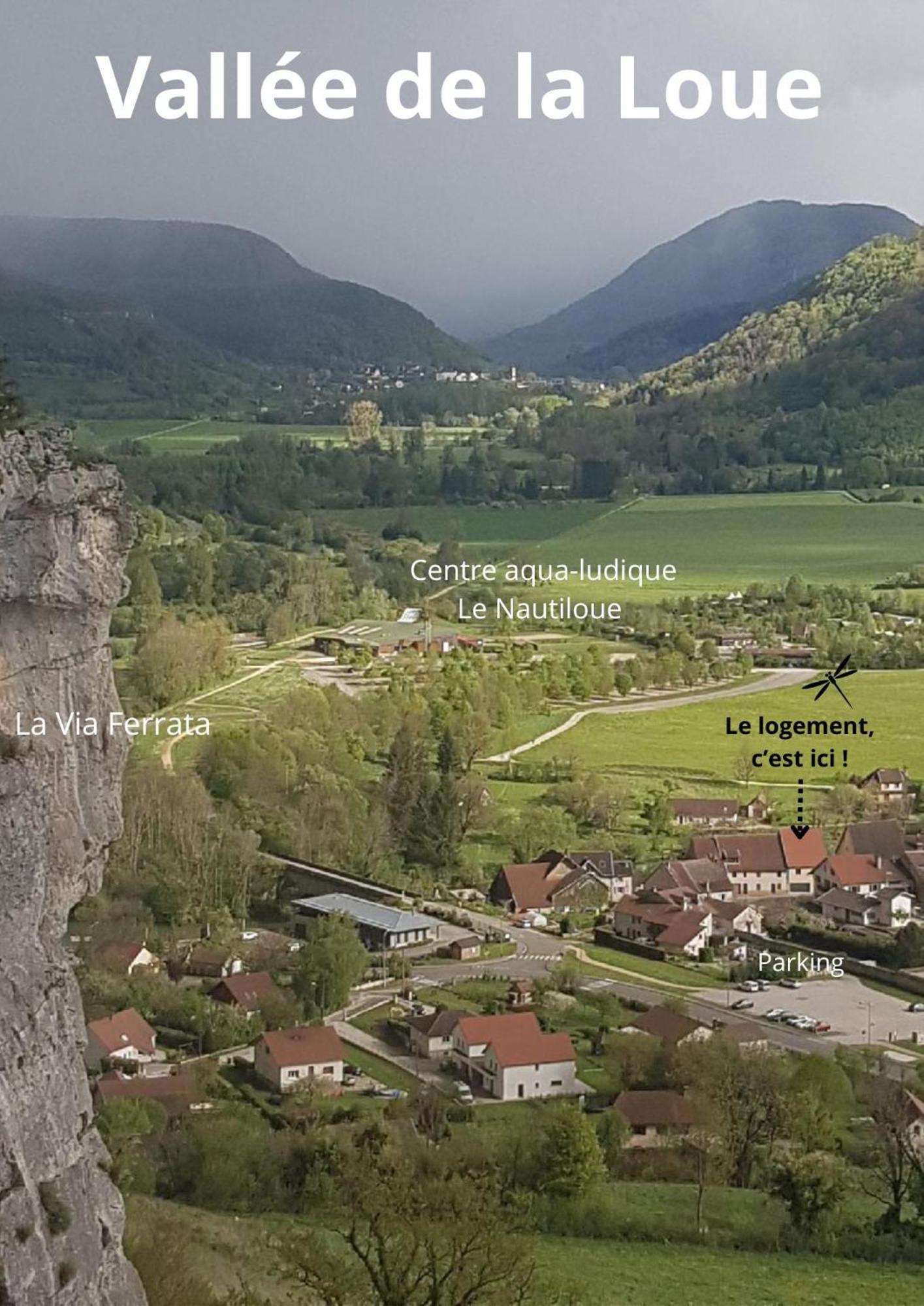 Maison De Vacances - Vue Panoramique Riviere Ornans Exterior photo